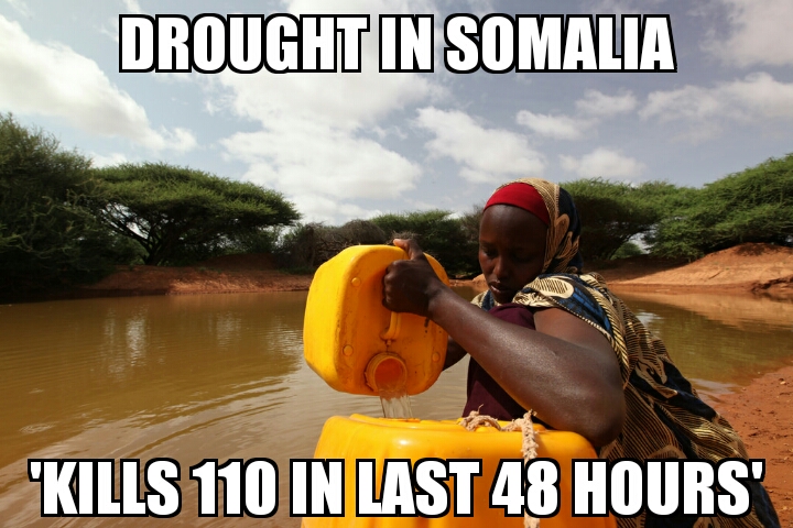 Somalia drought kills 110 in 48 hours