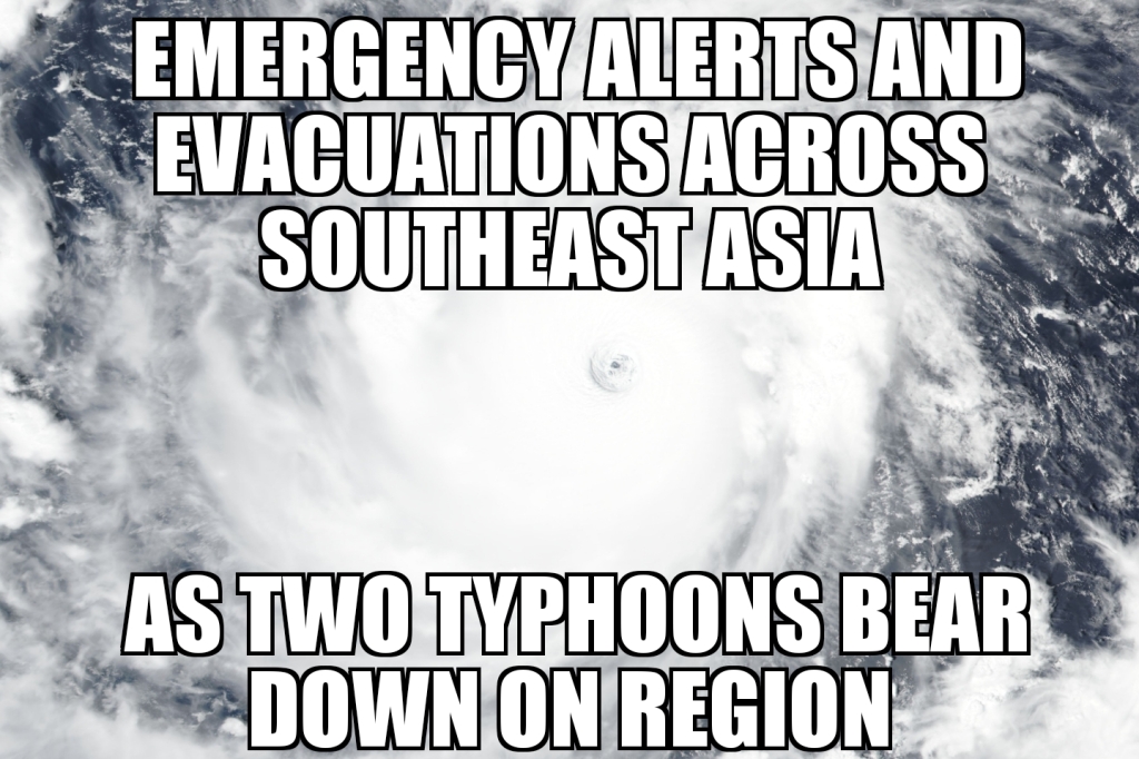 Typhoon Barijat, Super Typhoon Mangkhut threaten Asia