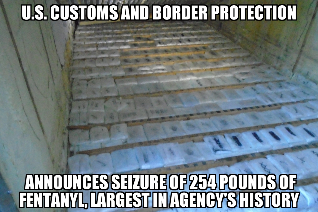 U.S. border patrol announce record fentanyl seizure