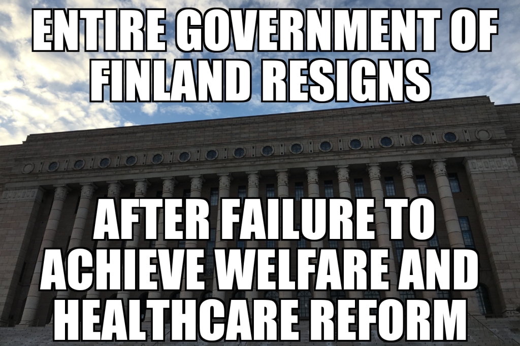 Government of Finland resigns