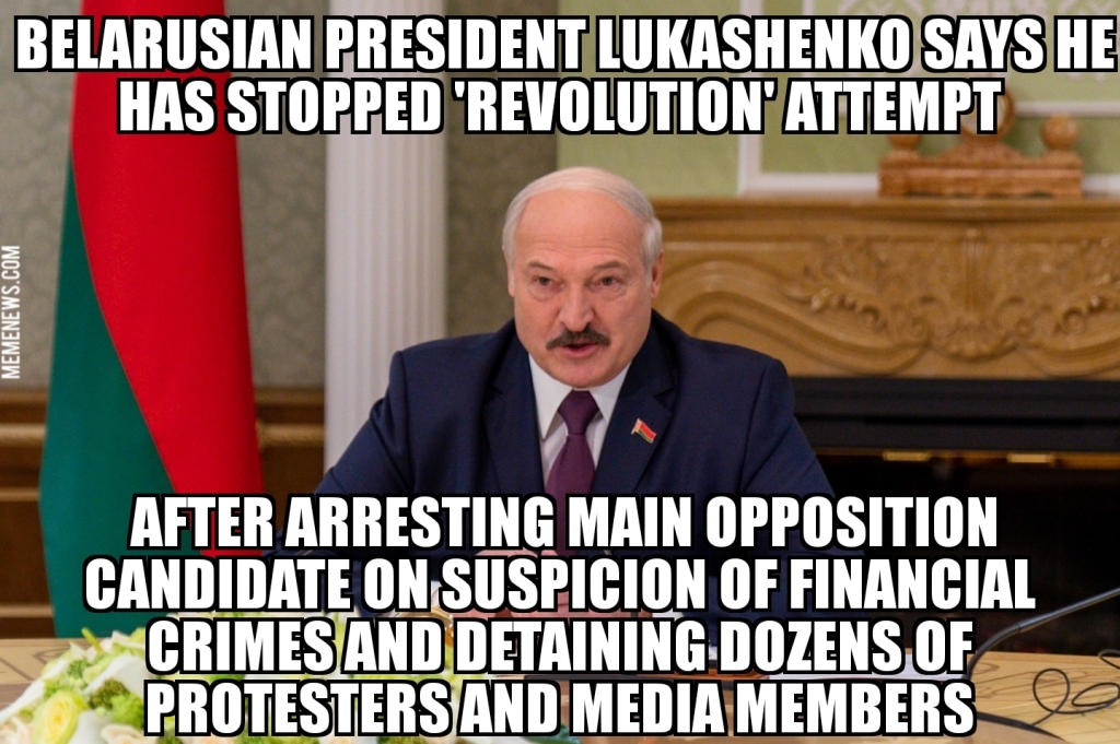 Belarus president says he has stopped ‘revolution’