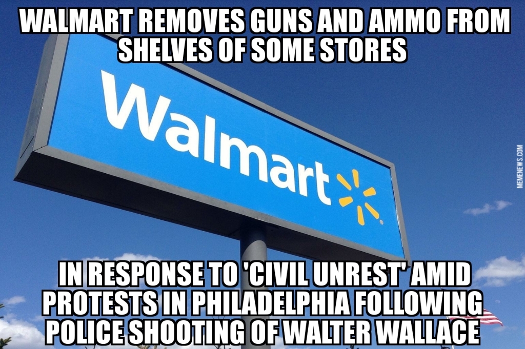 Walmart removes guns and ammo from some stores