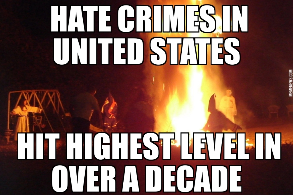 U.S. hate crimes rise