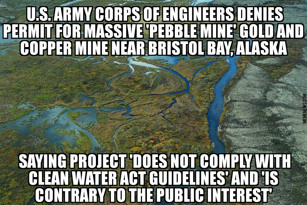Army Corps of Engineers denies Pebble Mine permit