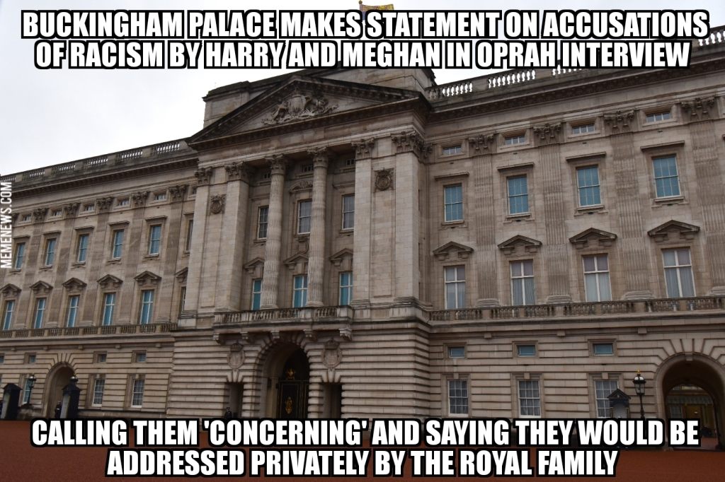 Buckingham Palace calls accusations of racism ‘concerning’