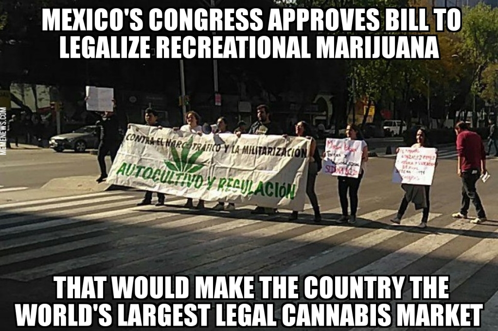 Mexico congress approves bill to legalize marijuana