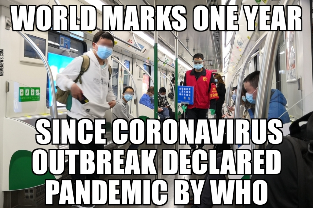 One year since coronavirus declared pandemic