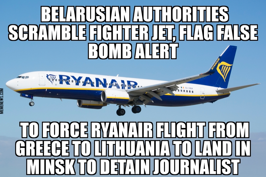 Belarus forces flight to land to detain journalist