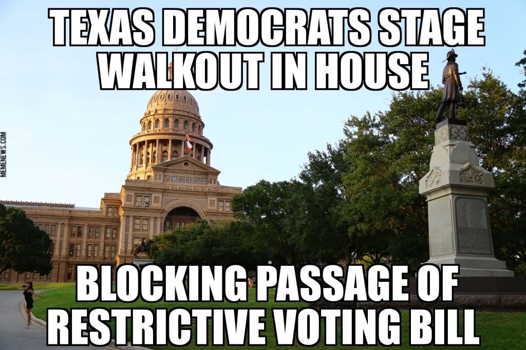 Democrats block Texas voting bill