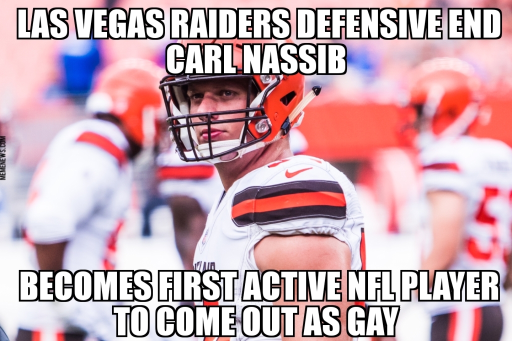 Carl Nassib comes out as gay
