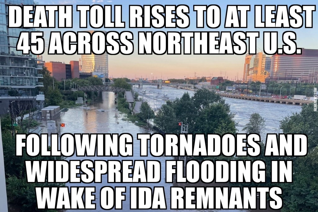 Ida causes widespread flooding