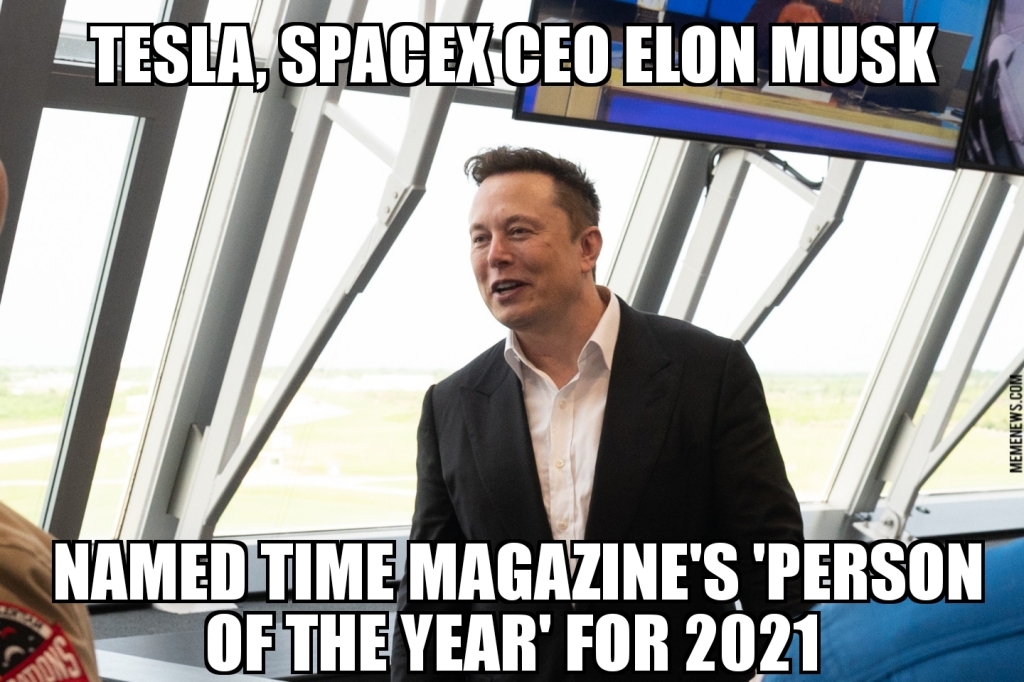 Elon Musk named ‘Person of the Year’