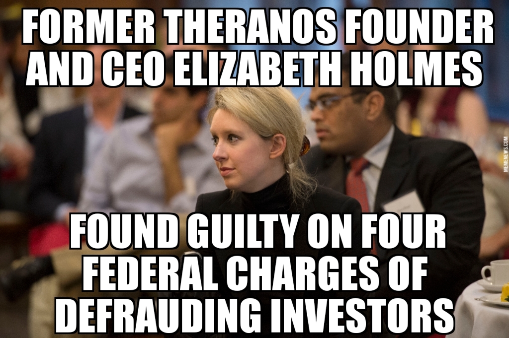 Elizabeth Holmes found guilty