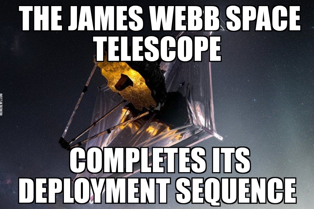 James Webb telescope deploys