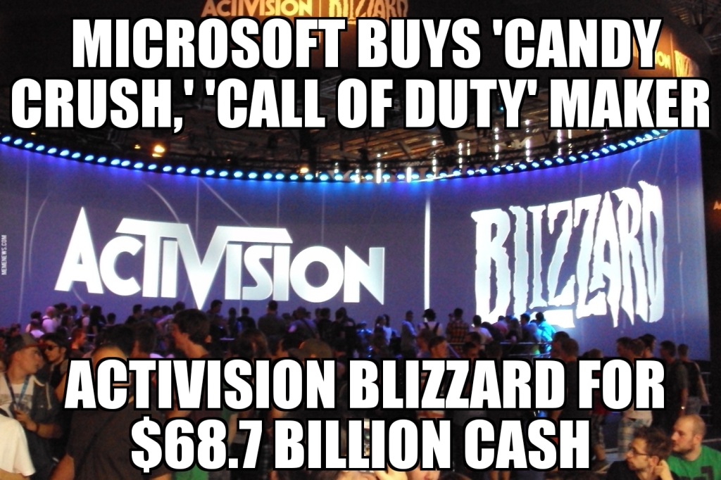 Microsoft buys Activision Blizzard