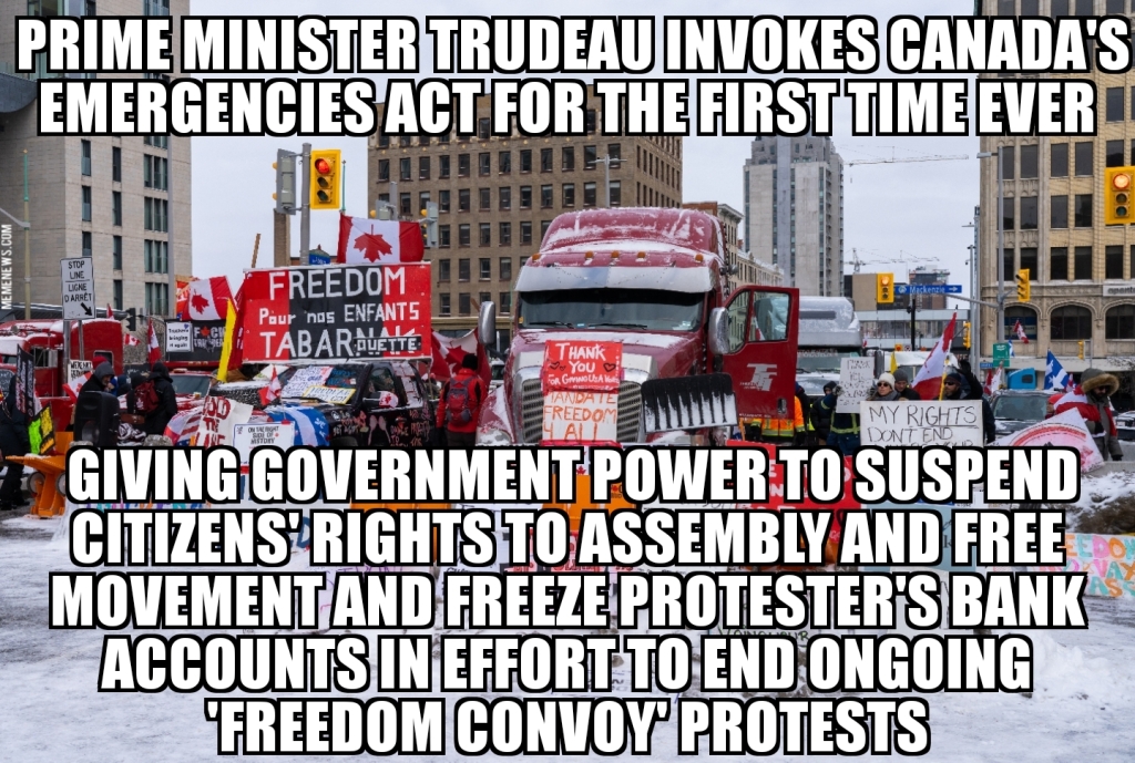Canada invokes Emergencies Act