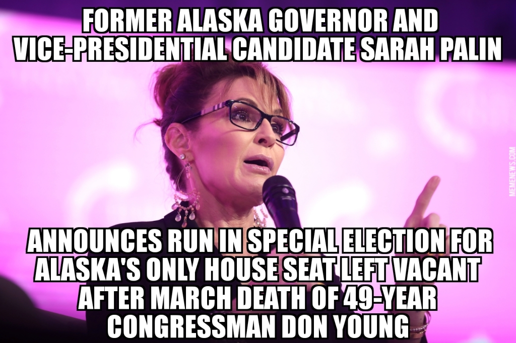 Sarah Palin announces house run