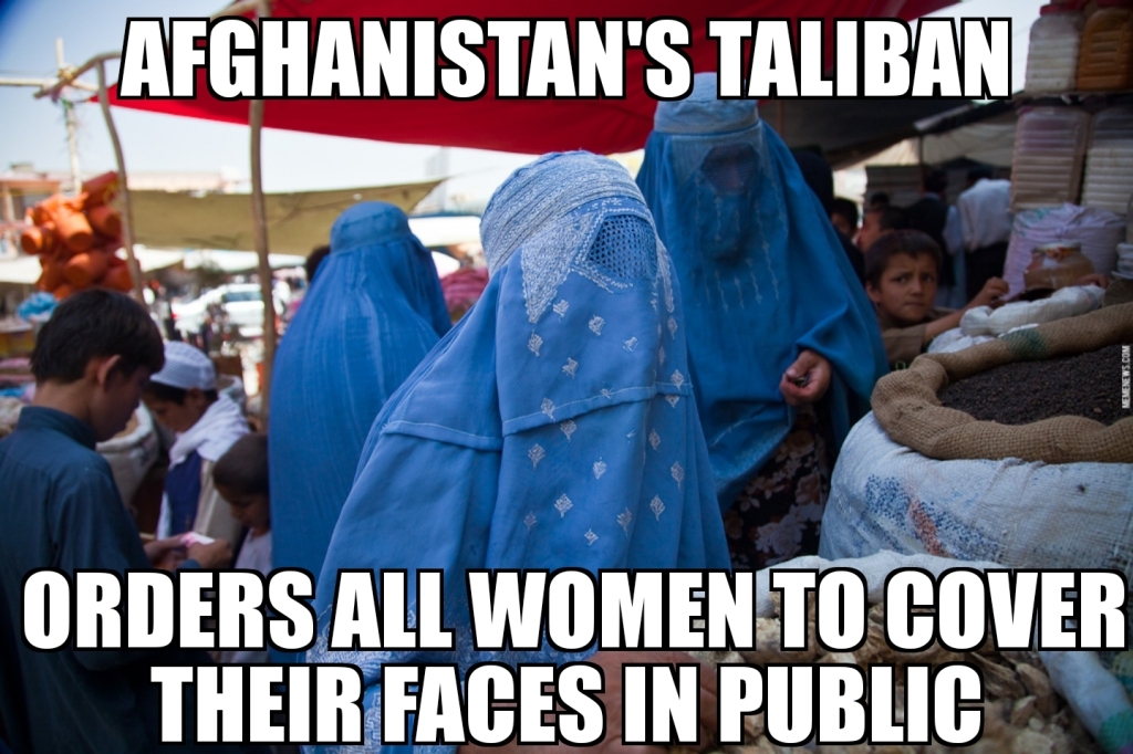 Afghanistan Taliban orders face coverings for women