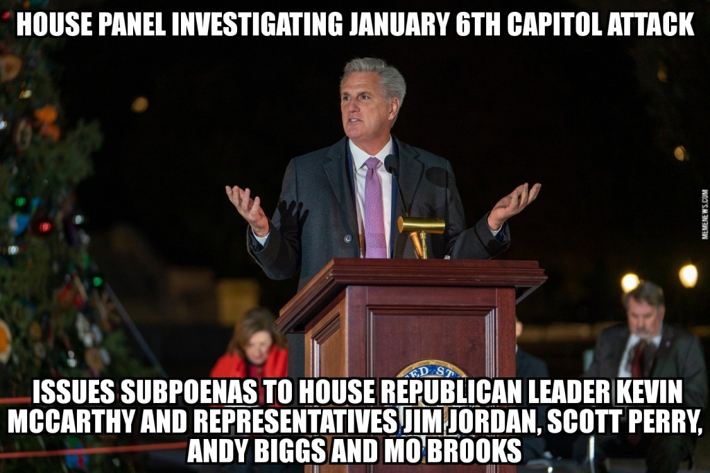 House January 6th panel subpoenas McCarthy, others
