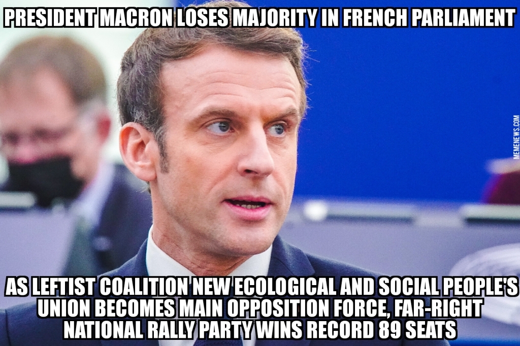 Macron loses majority in French Parliament