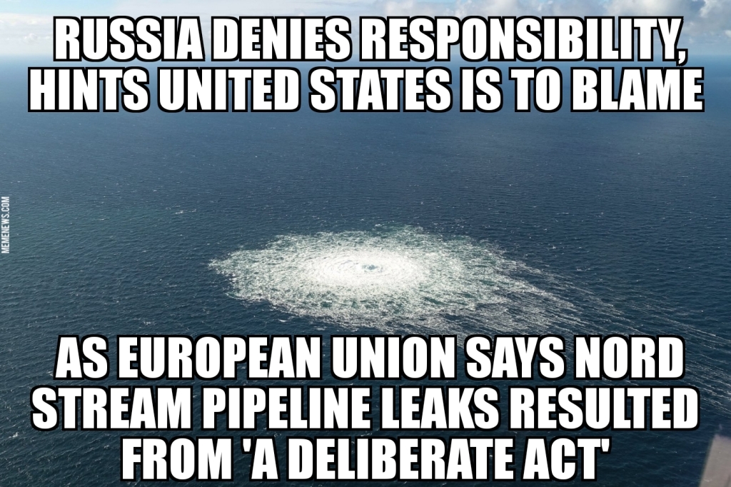 E.U. says Nord Stream leaks ‘deliberate’