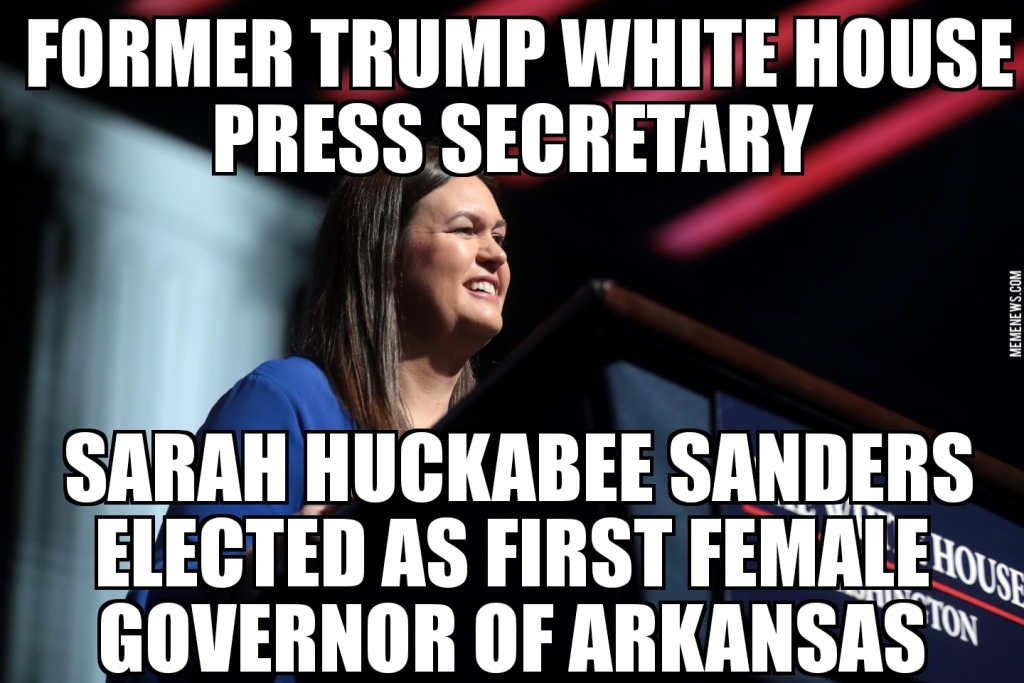 Sarah Huckabee Sanders elected Arkansas governor