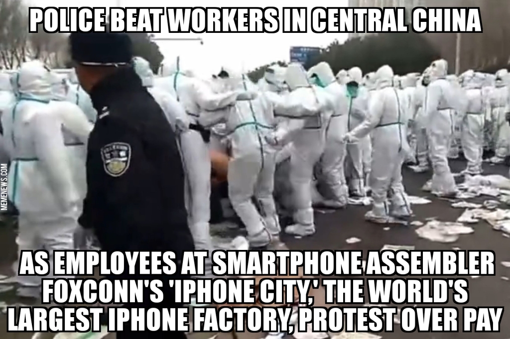 Foxconn iPhone workers beaten